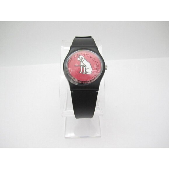 Vtg Women RCA Dog Quartz WR Analog 32mm Dial Round Watch (G691) \
